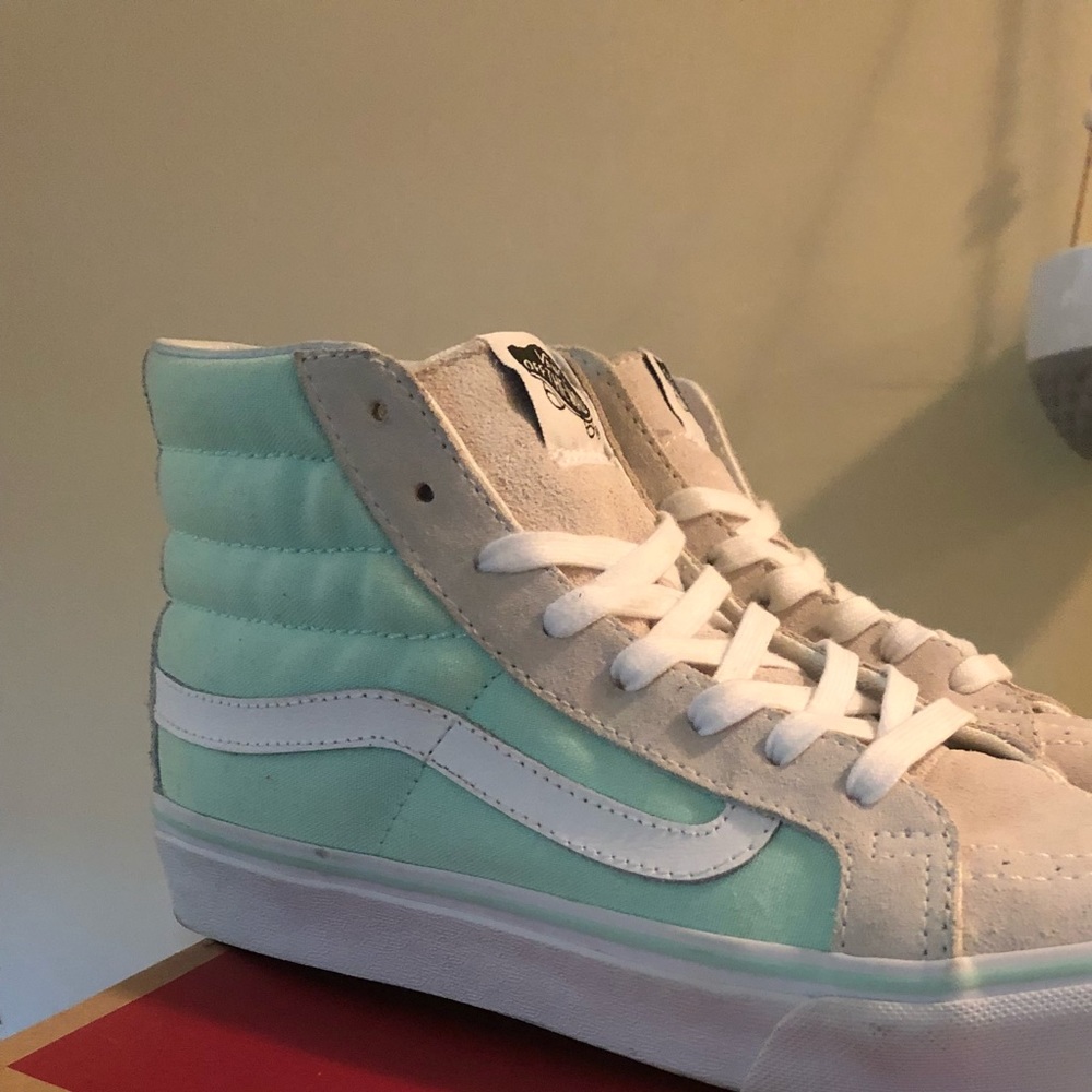 Vans sk8 hi “white/bay”